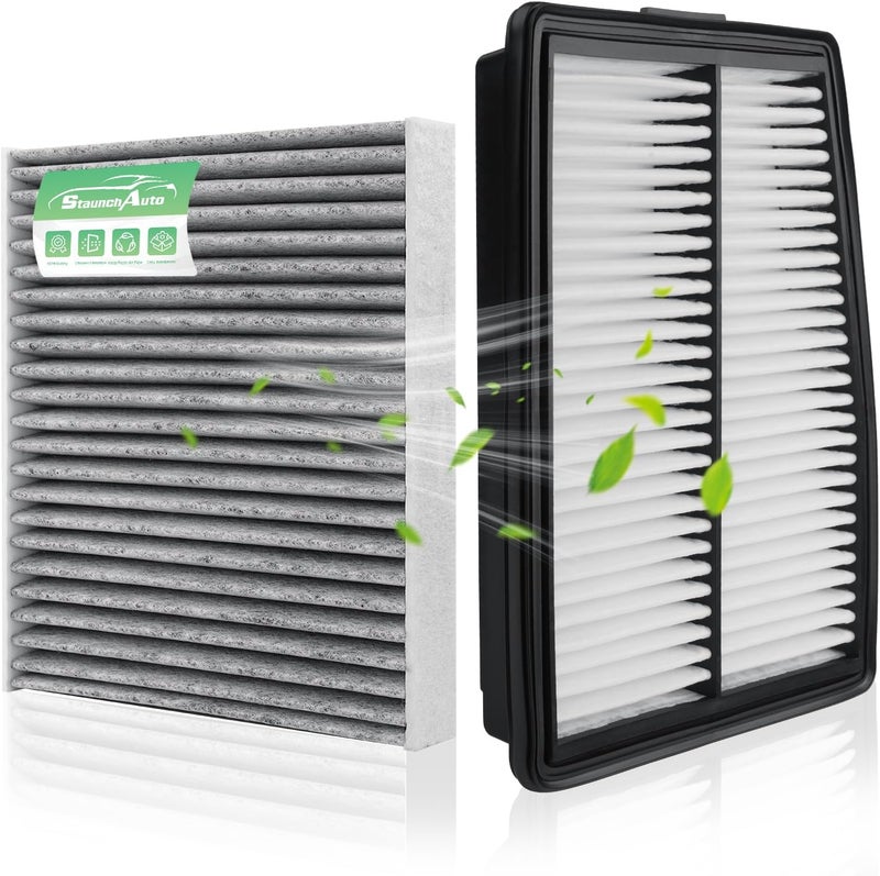 StaunchAuto Engine & Cabin Air Filter Set for 2021-2026 Santa Fe Hybrid 1.6L, 2020-2026 Sonata Hybrid 2.0L, 2022-2026 Tucson Hybrid 1.6L Air filter Replacement 97133L1000 28113L5100 Automotive Accessories - Image 1